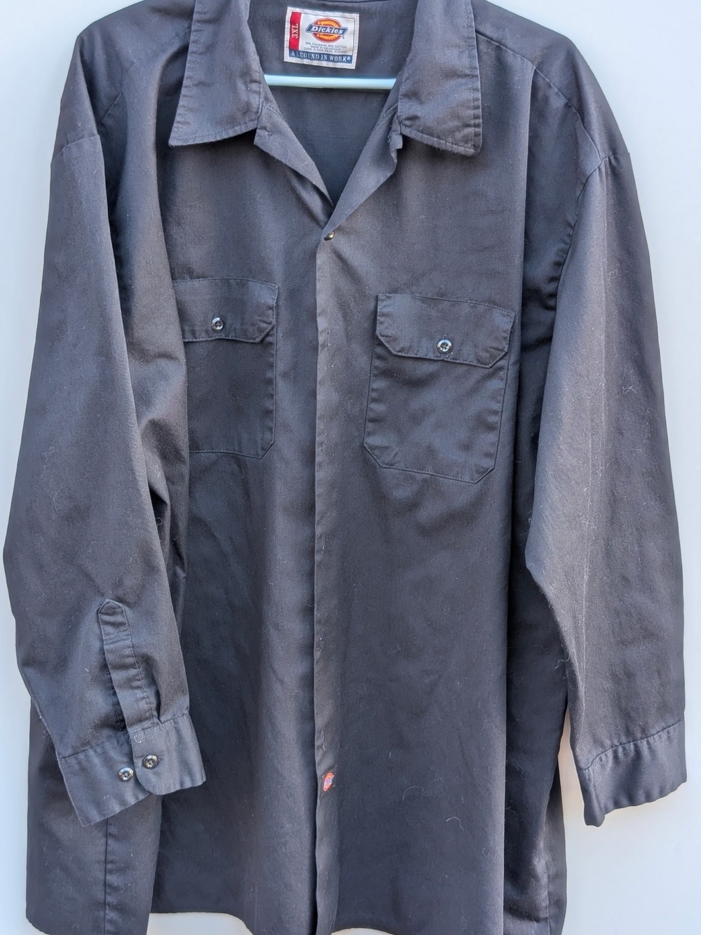 Dickies Men's Big And Tall Long Sleeve Work Shirt - Picture 2 of 7